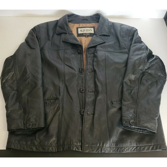 M. Julian Wilsons Mens Leather Jacket Size XL
